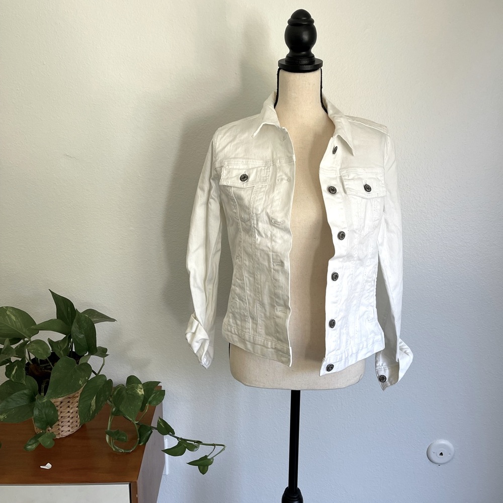Gap White Jean Jacket